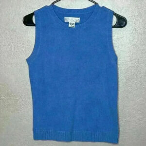 Collection FiftyNine Light Blue Sweater Tank Top Size S